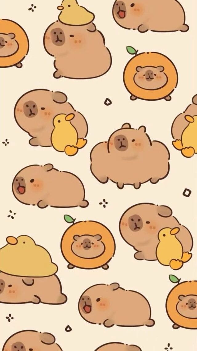 hình nền Capybara cho điện thoại