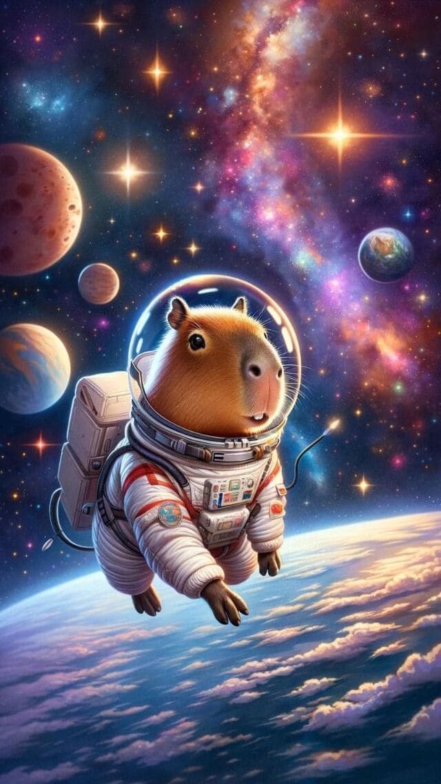 hình nền Capybara cho điện thoại