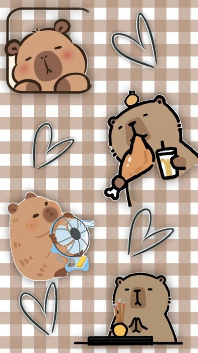 hình nền Capybara cho điện thoại