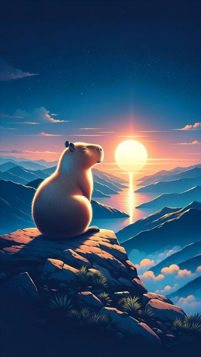 hình nền Capybara cho điện thoại