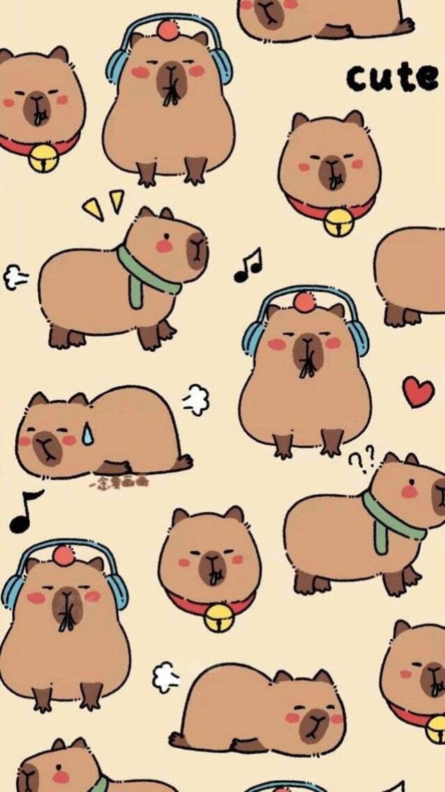 hình nền Capybara cho điện thoại