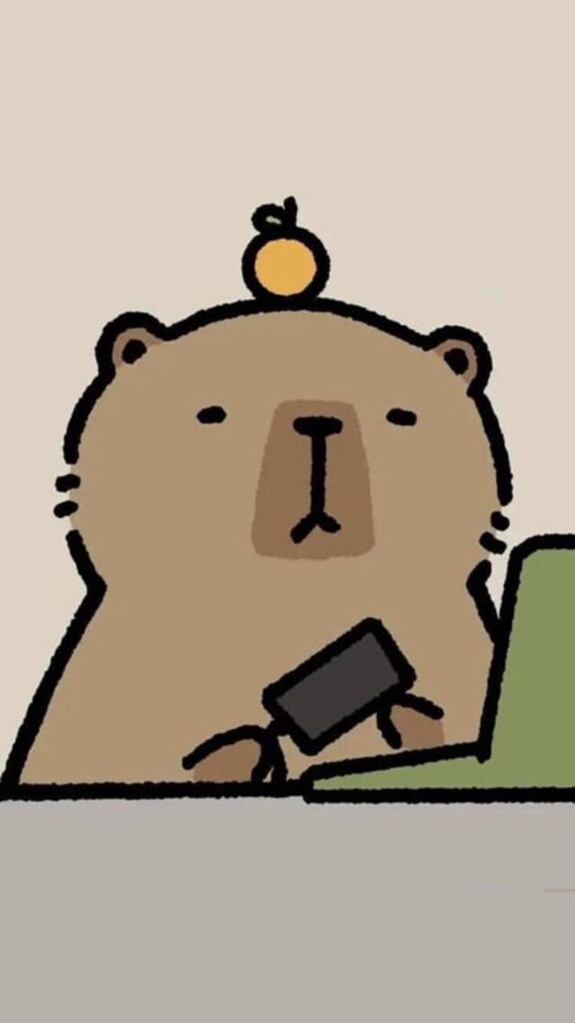 hình nền Capybara cho điện thoại