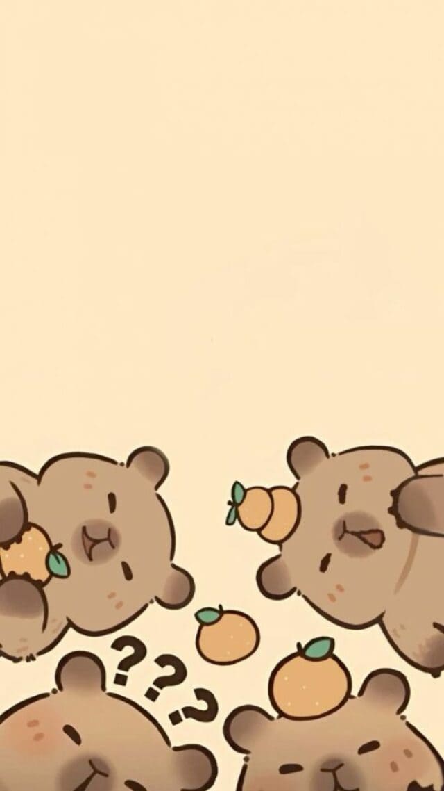 hình nền Capybara cho điện thoại
