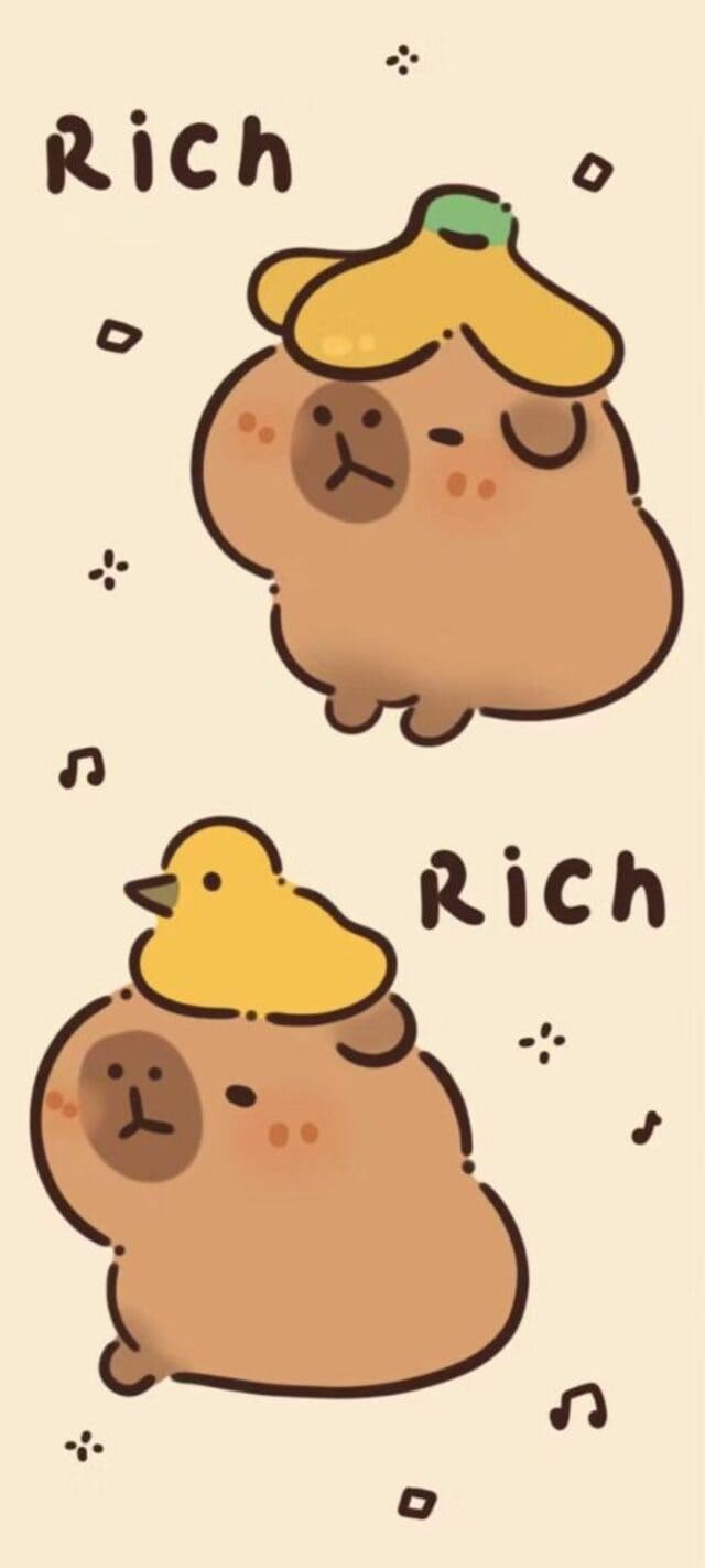 hình nền Capybara cho điện thoại