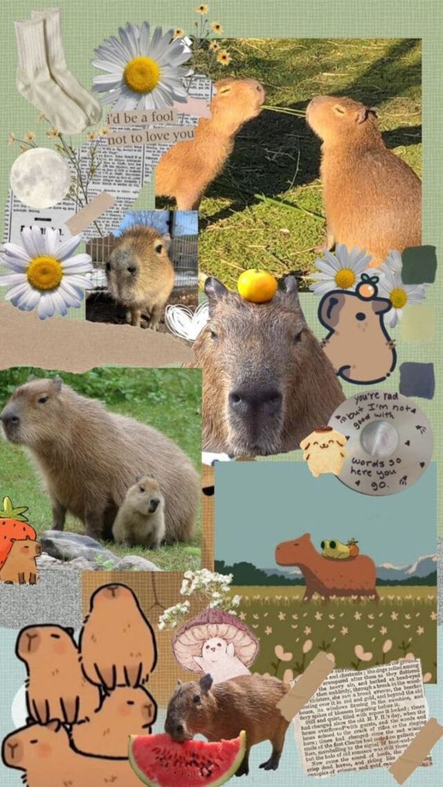 hình nền Capybara cho điện thoại