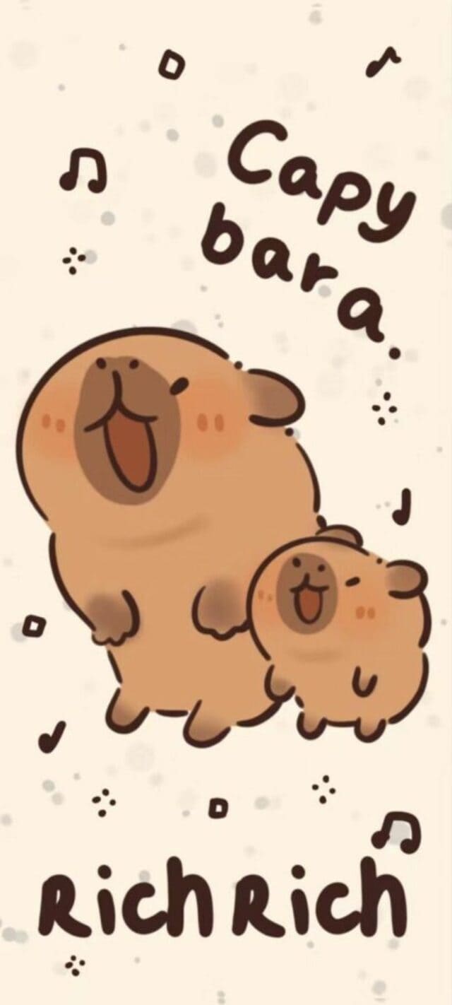 hình nền Capybara cho điện thoại