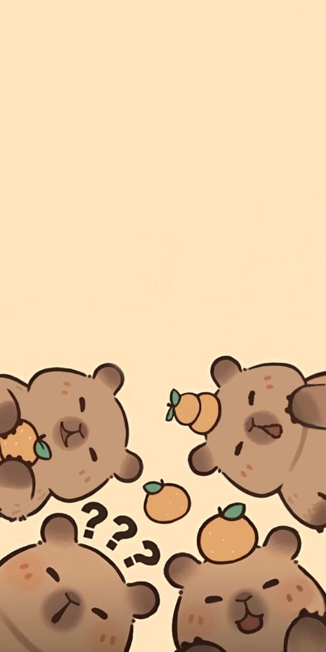 hình nền Capybara cho điện thoại
