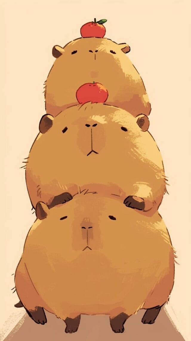 hình nền Capybara cho điện thoại