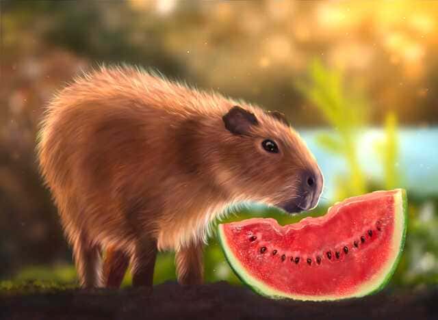 hình nền Capybara cho máy tính
