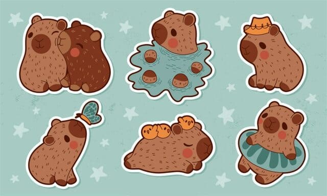 hình nền Capybara cho máy tính