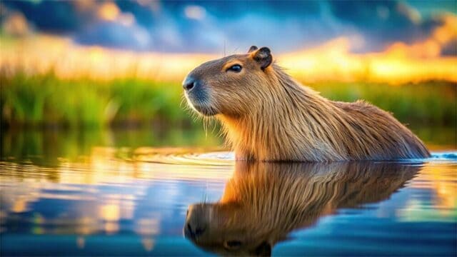 hình nền Capybara cho máy tính