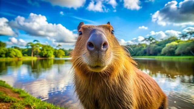 hình nền Capybara cho máy tính