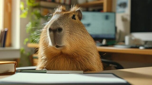 hình nền Capybara cho máy tính