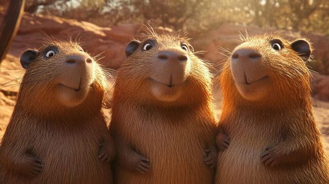 hình nền Capybara cho máy tính