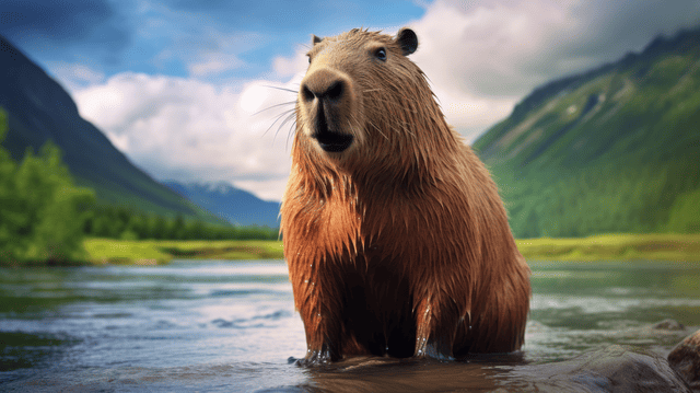 hình nền Capybara cho máy tính