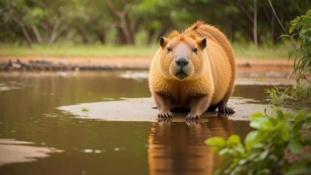 hình nền Capybara cho máy tính