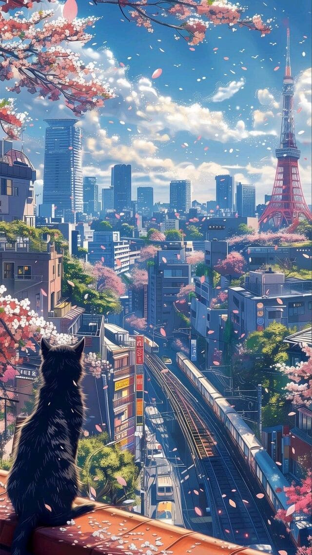 hình nền điện thoại anime Nhật Bản