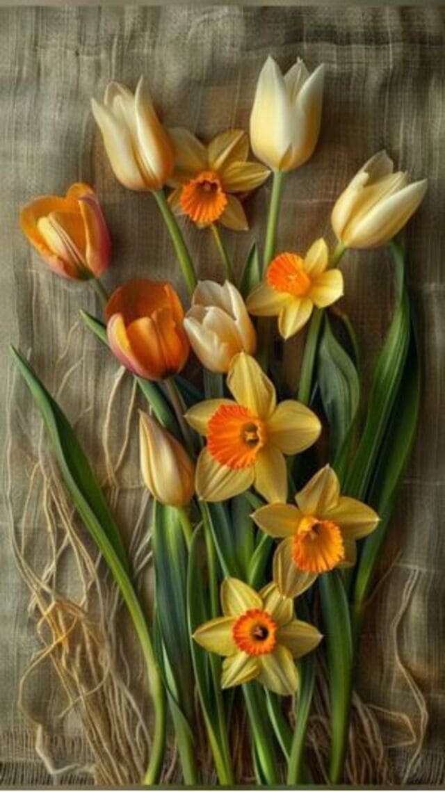 hình nền hoa tulip chill cho điện thoại