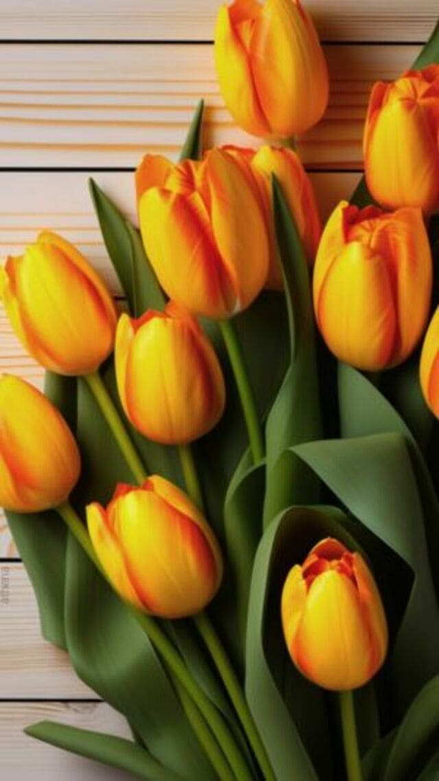 hình nền hoa tulip chill cho điện thoại