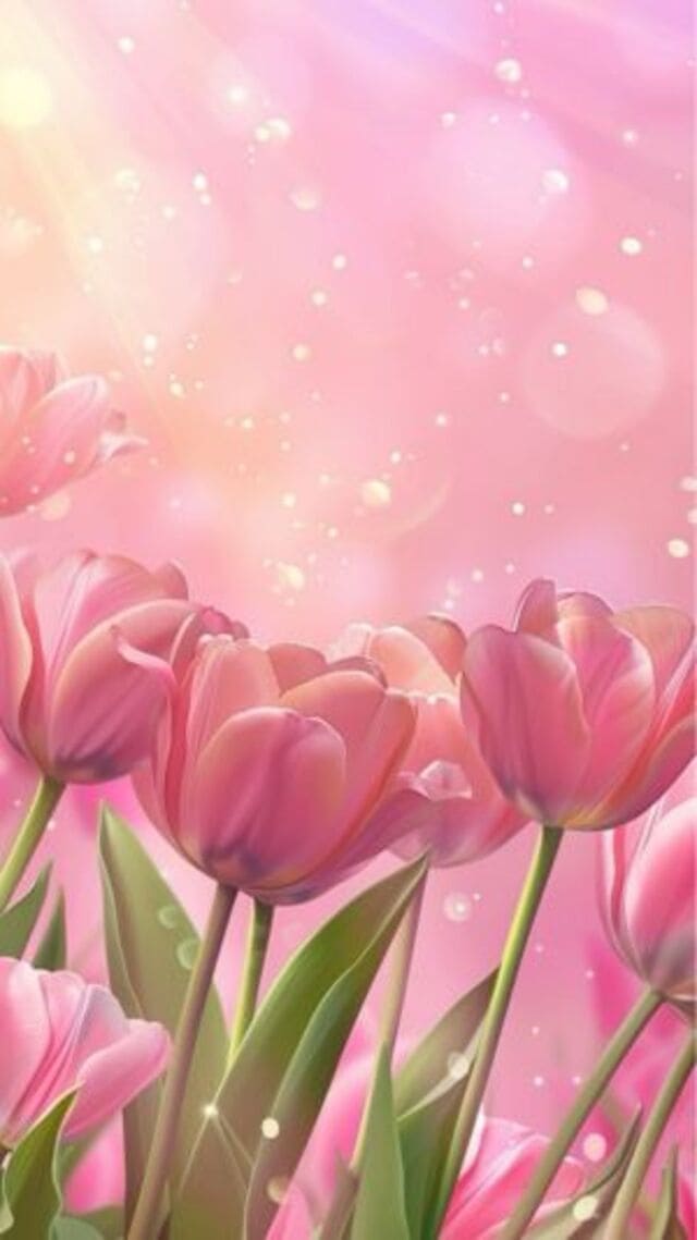 hình nền hoa tulip cute