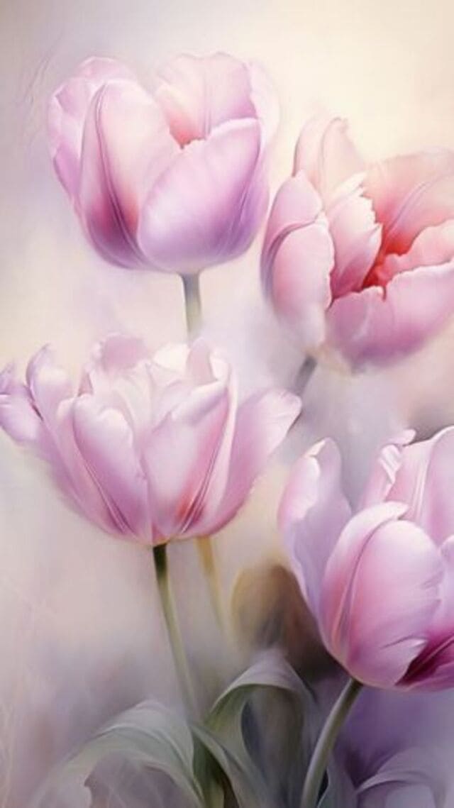 hình nền hoa tulip cute