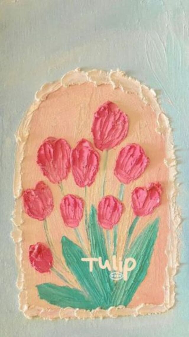 hình nền hoa tulip cute