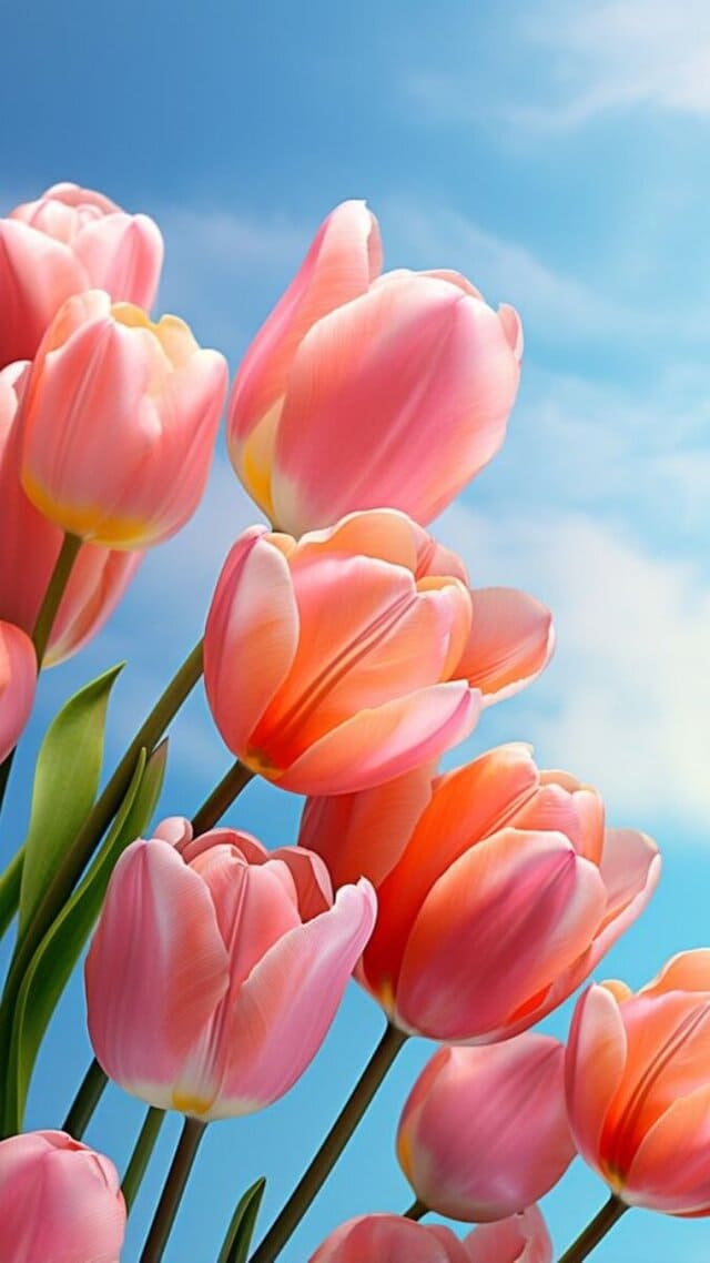 hình nền hoa tulip hồng