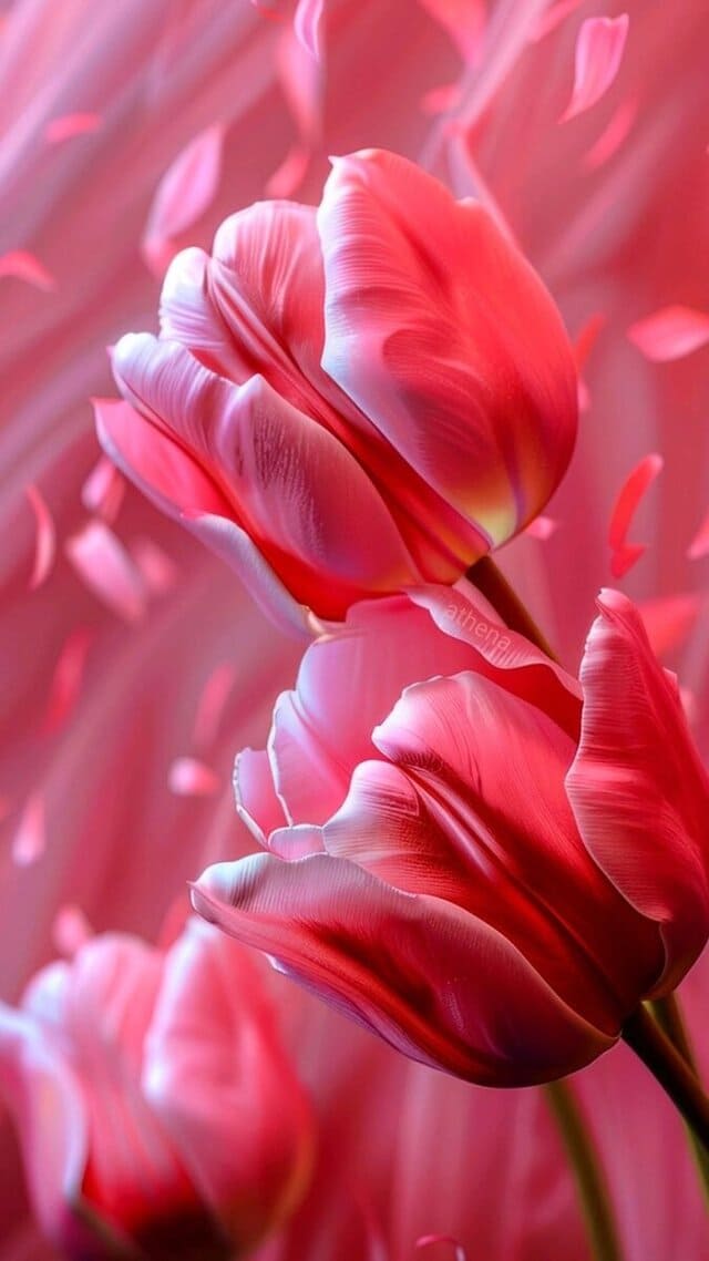 hình nền hoa tulip hồng