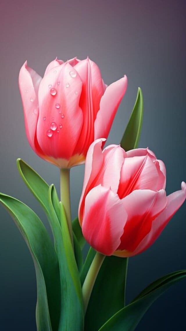 hình nền hoa tulip hồng