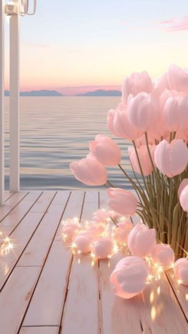 hình nền hoa tulip hồng