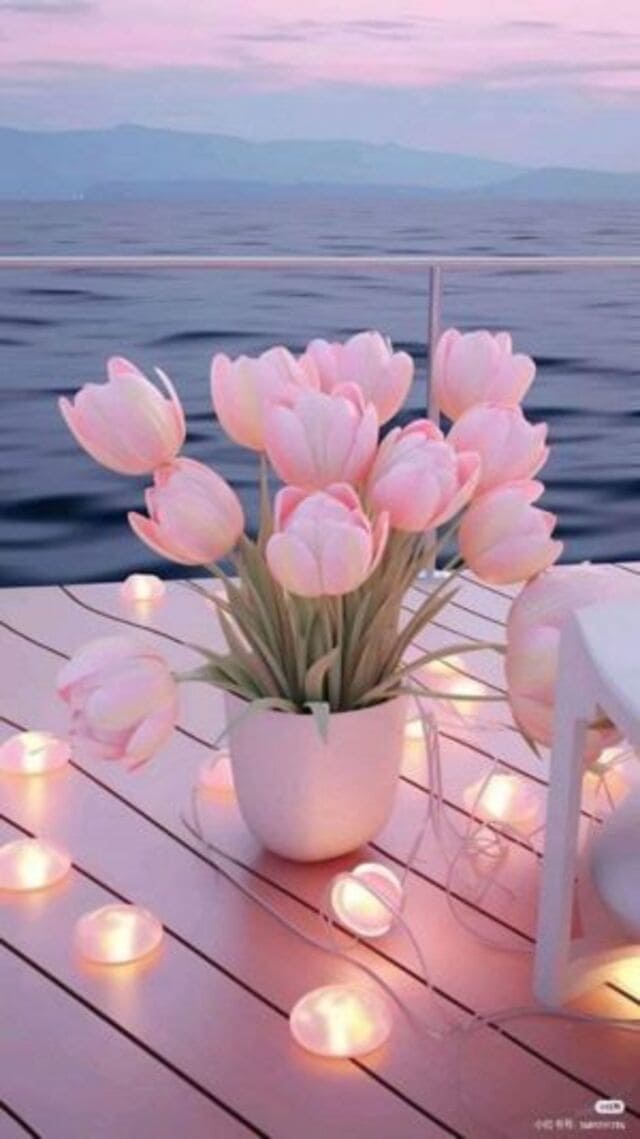 hình nền hoa tulip hồng