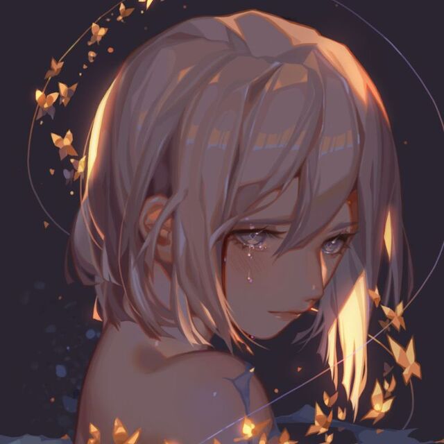 Hình ảnh anime buồn cô đơn nữ
